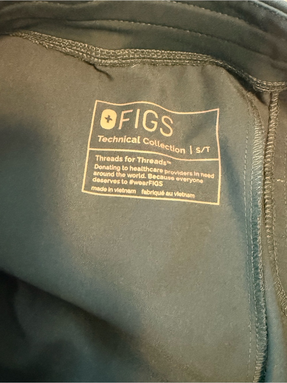 Figs carribean blue Catarina XS, Kade S high waisted bottoms - Picture 2 of 5